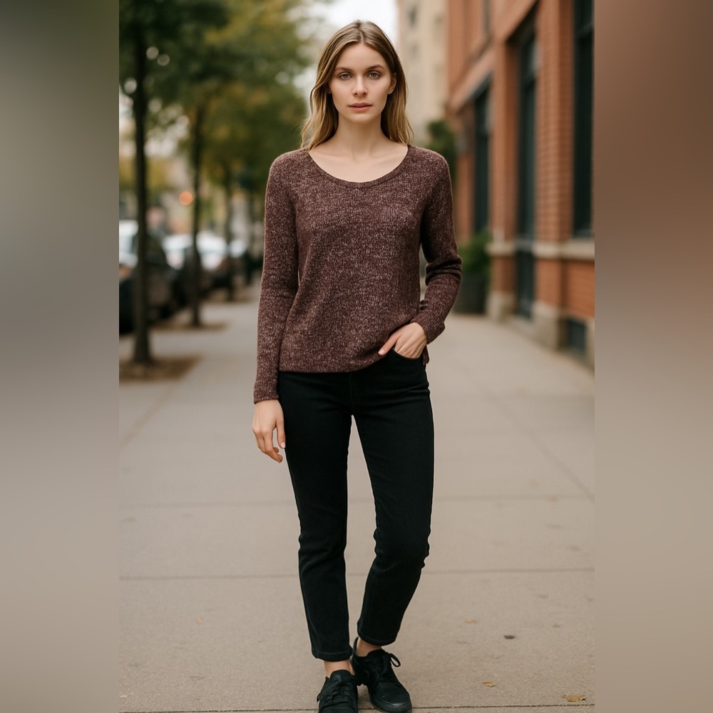 Rag & Bone ($398USD) Red Cotton Blend Textured Boucle Knit Sweater